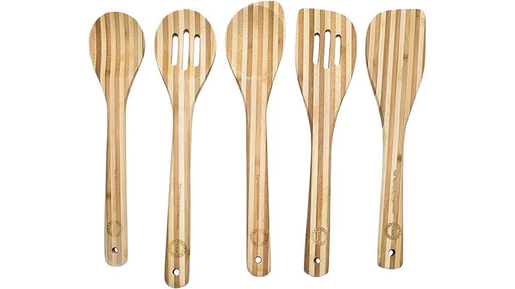 bamboo kitchen utensils set