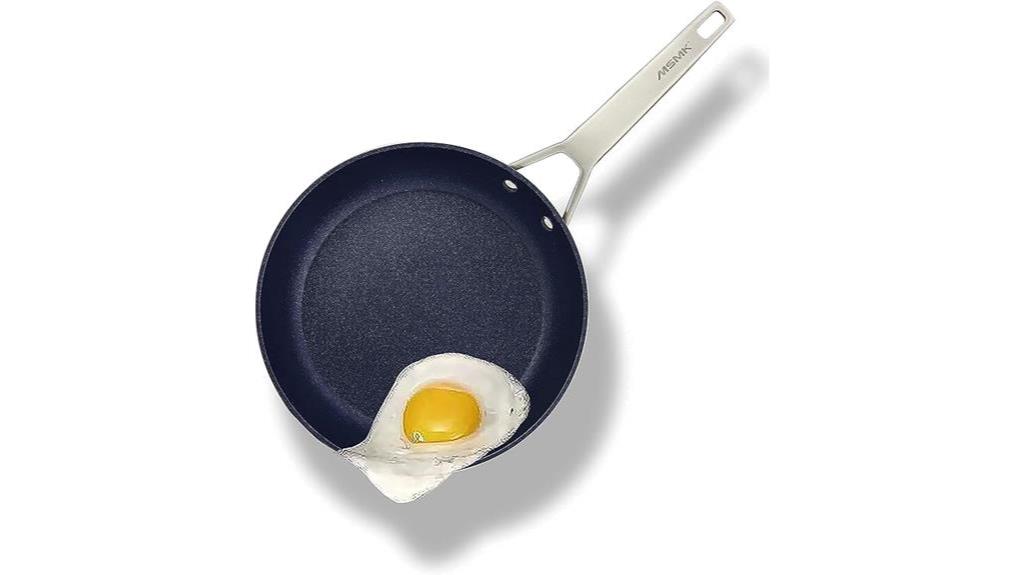 blue nonstick frying pan