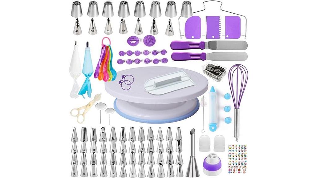 comprehensive cake decorating set