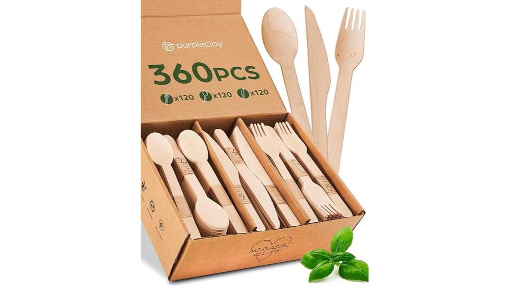 eco friendly wooden compostable utensils