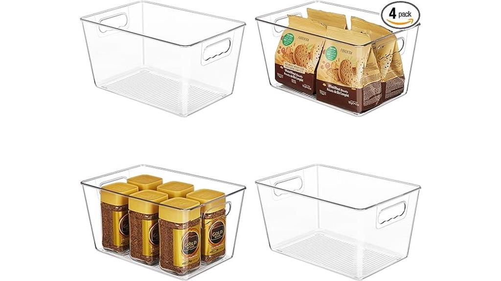 clear plastic storage containers