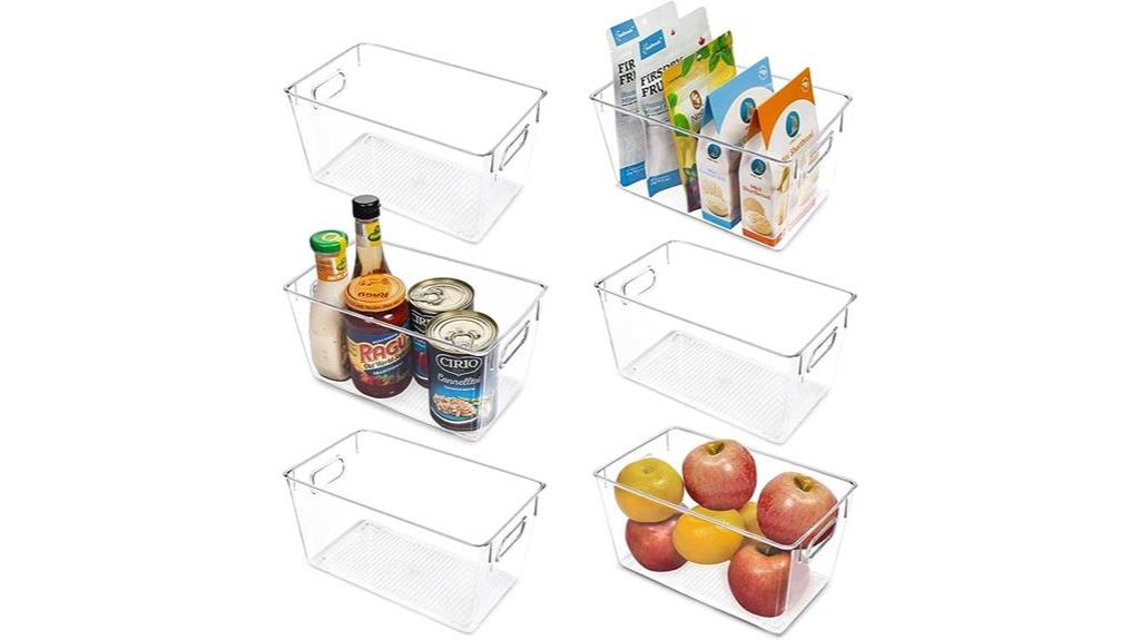 clear plastic storage containers