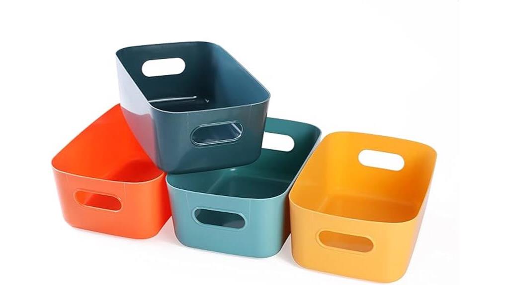 colourful storage bin options