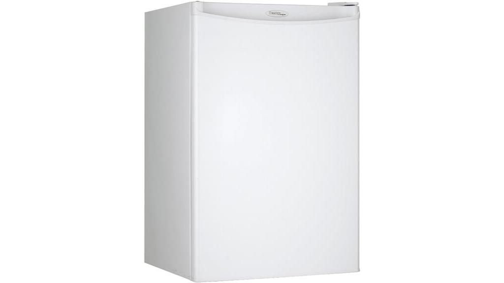 compact refrigerator white design