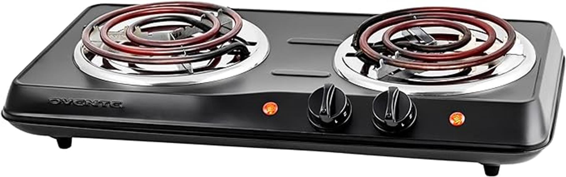 electric double countertop burner