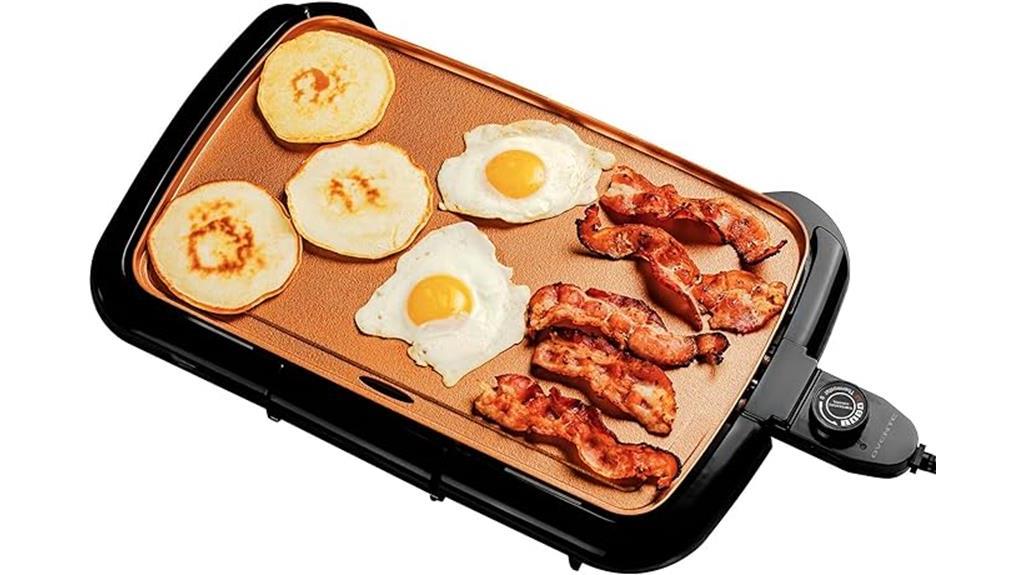 electric griddle with non stick