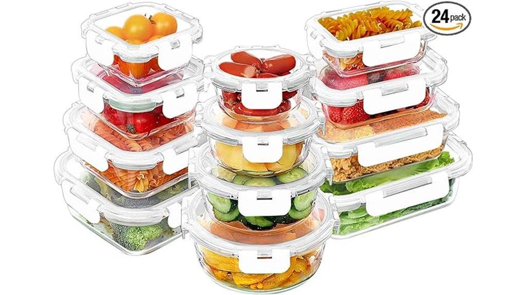 glass food storage set