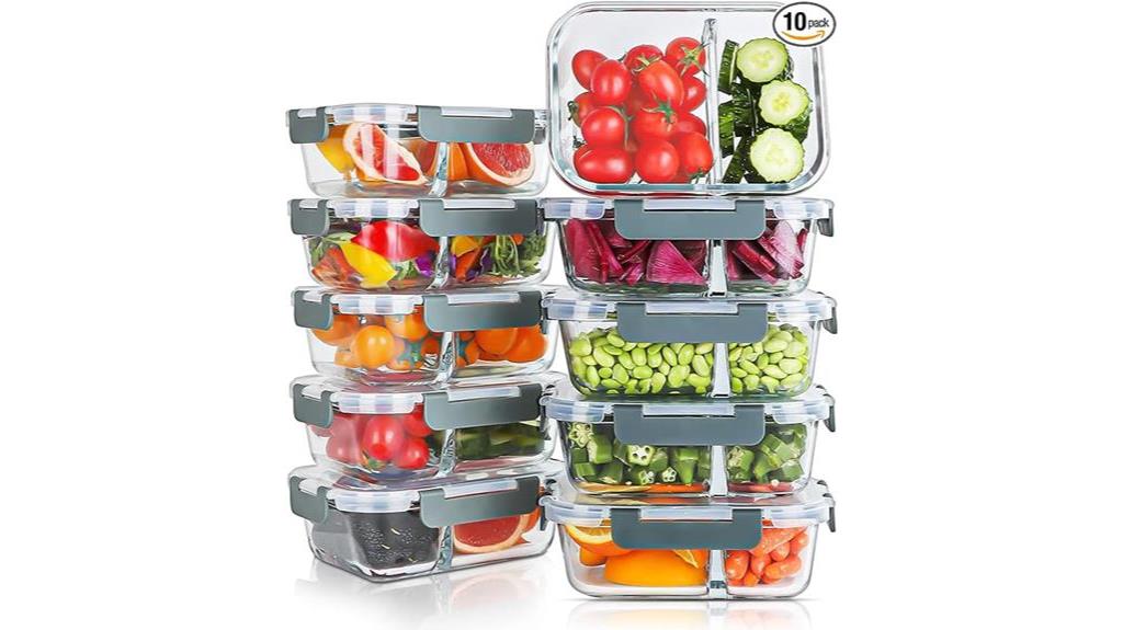 glass meal prep containers