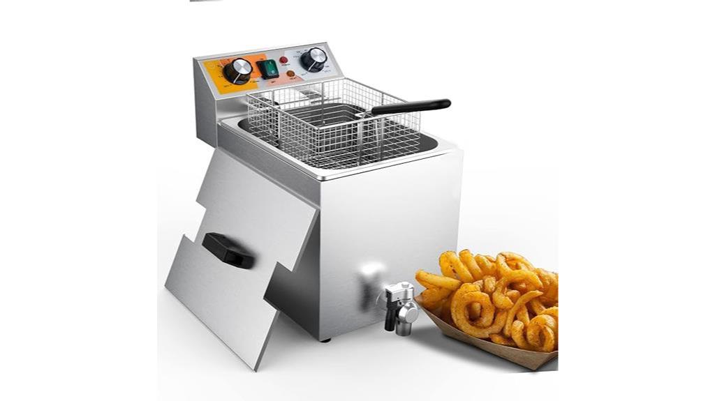 high capacity commercial frying unit