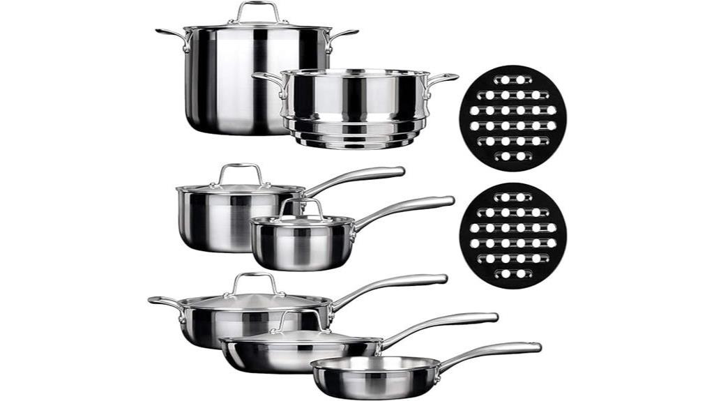 high quality induction cookware set