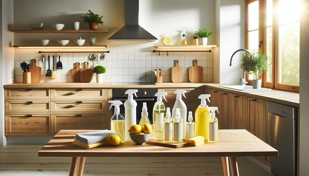 lemon scented kitchen cleaners