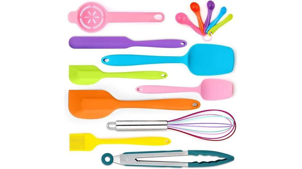 silicone spatula set included