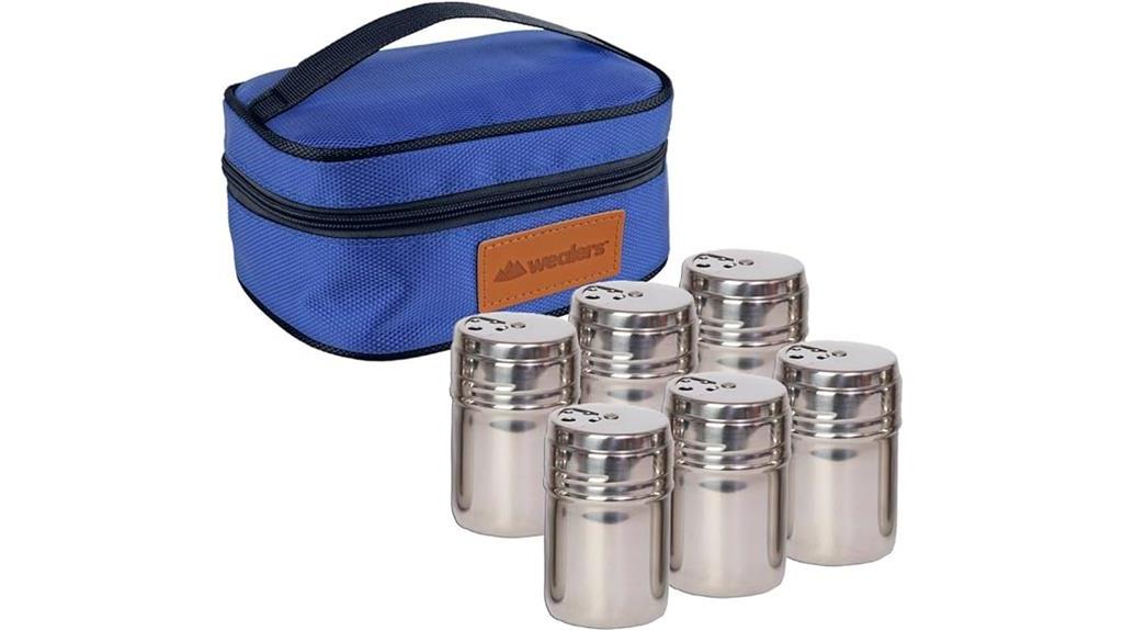 stainless steel spice shakers