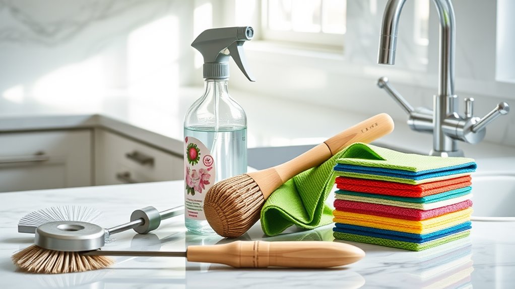 essential kitchen cleaning tools