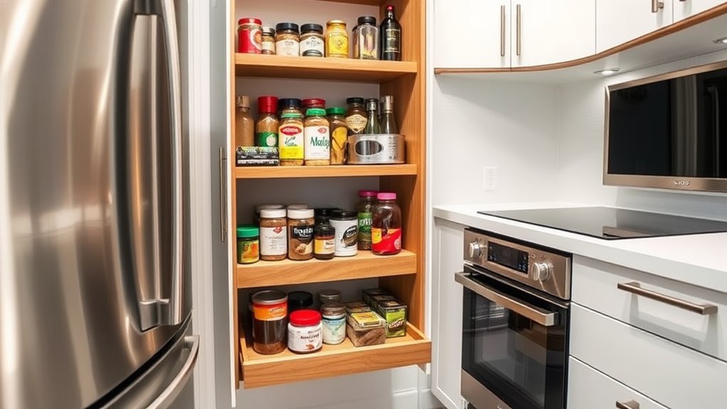 sliding kitchen storage solution