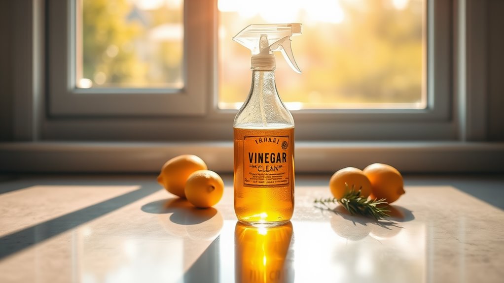 vinegar for glass cleaning