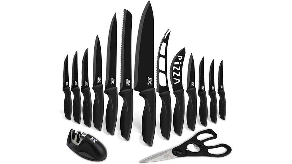 15 piece kitchen knife set