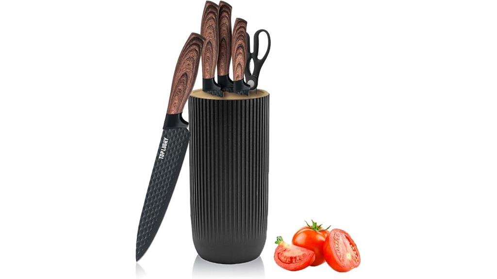 black knife set block