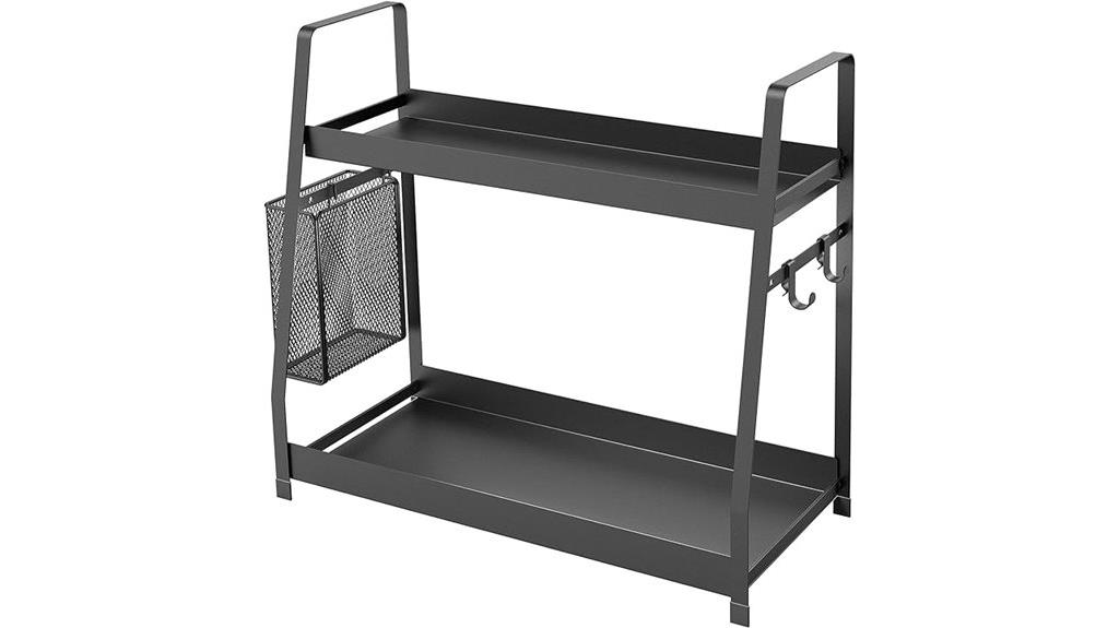 countertop two tier spice rack