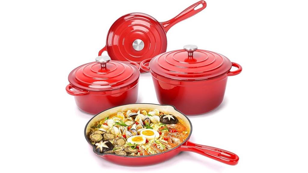 enameled cast iron cookware