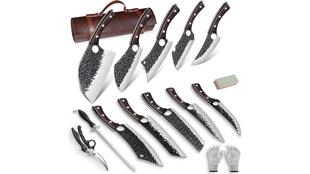 hand forged knife set