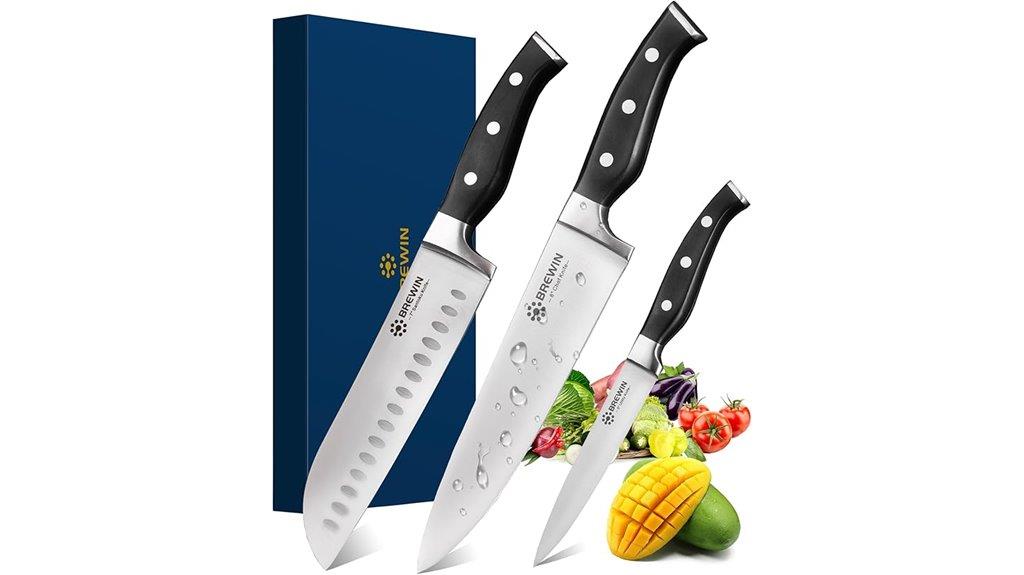 high carbon stainless knives