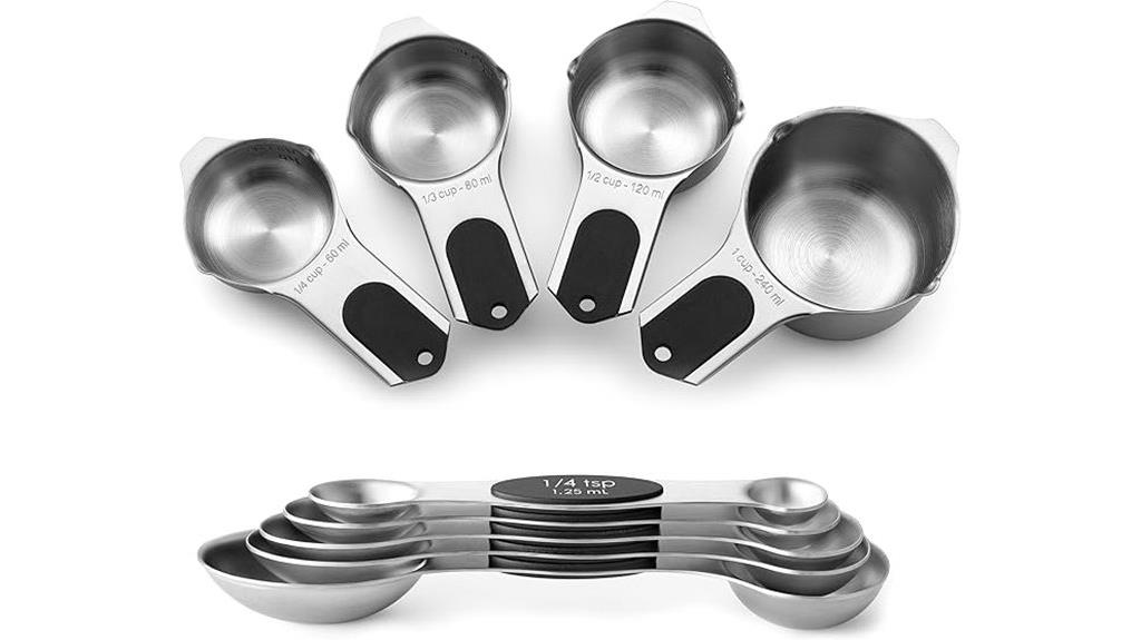 magnetic measuring cups set
