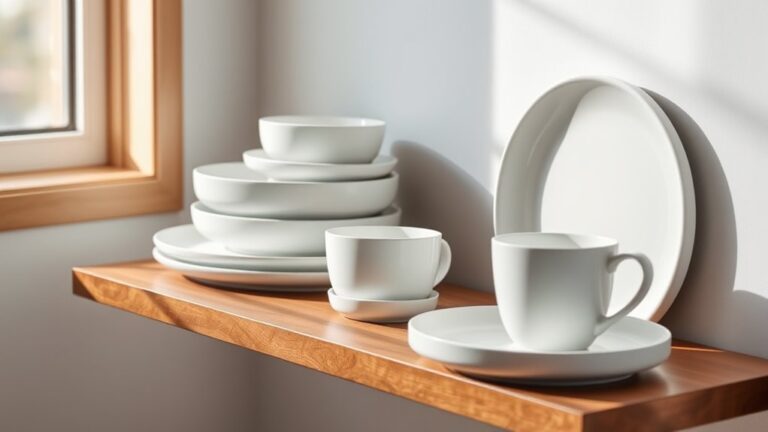 minimalist dishware for small kitchens