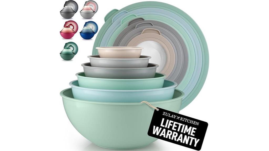mint ombre mixing bowls