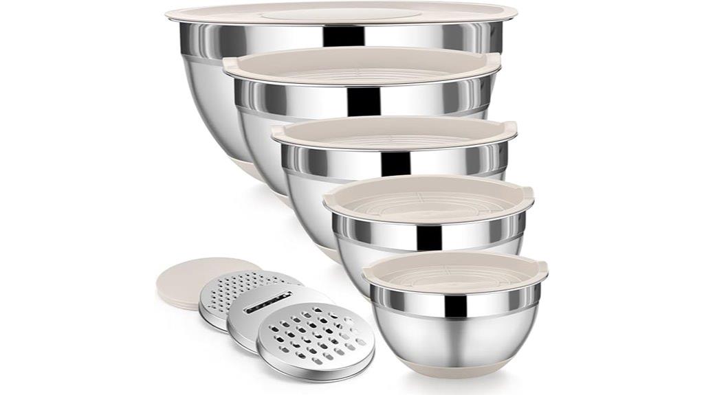 mixing bowl set with lids