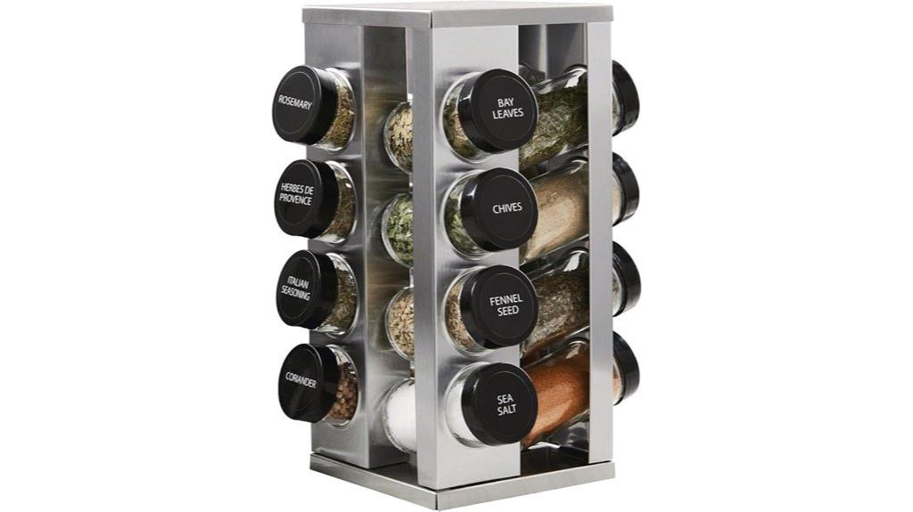 15 Best Spice Racks With Effortless Rotation for Your Kitchen Upgrade 14 revolving spice rack organizer