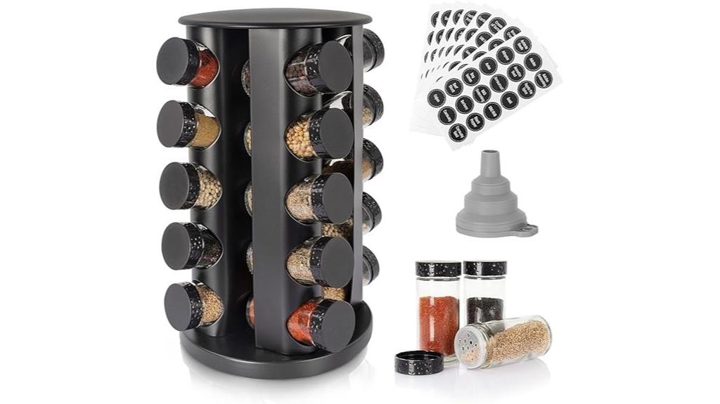 15 Best Spice Racks With Effortless Rotation for Your Kitchen Upgrade 11 rotating spice rack organizer