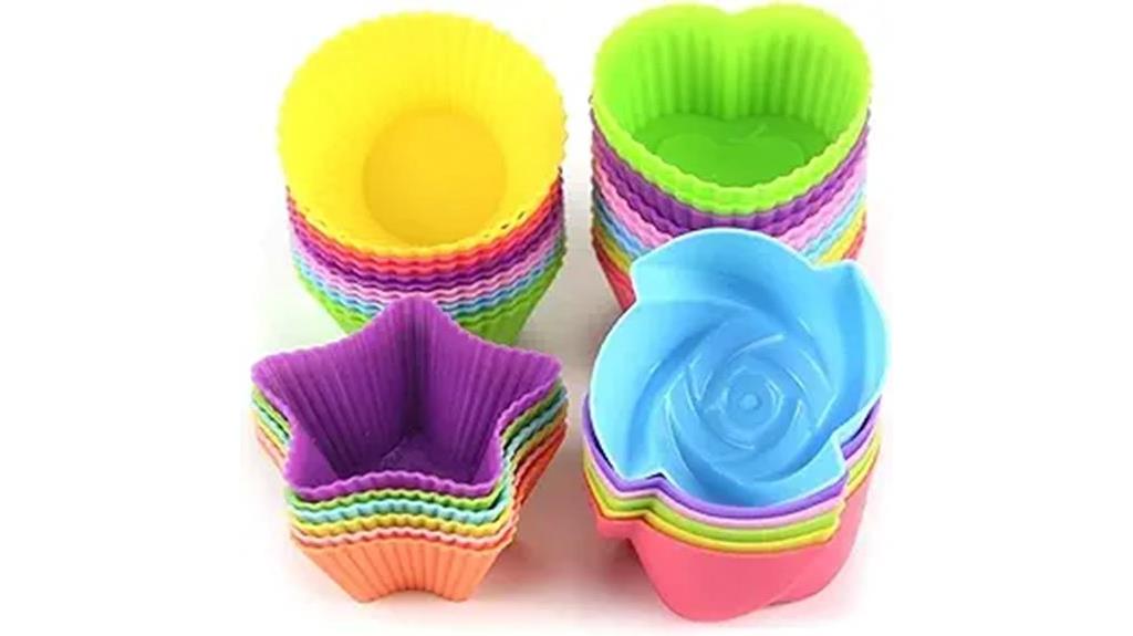silicone cupcake liners set