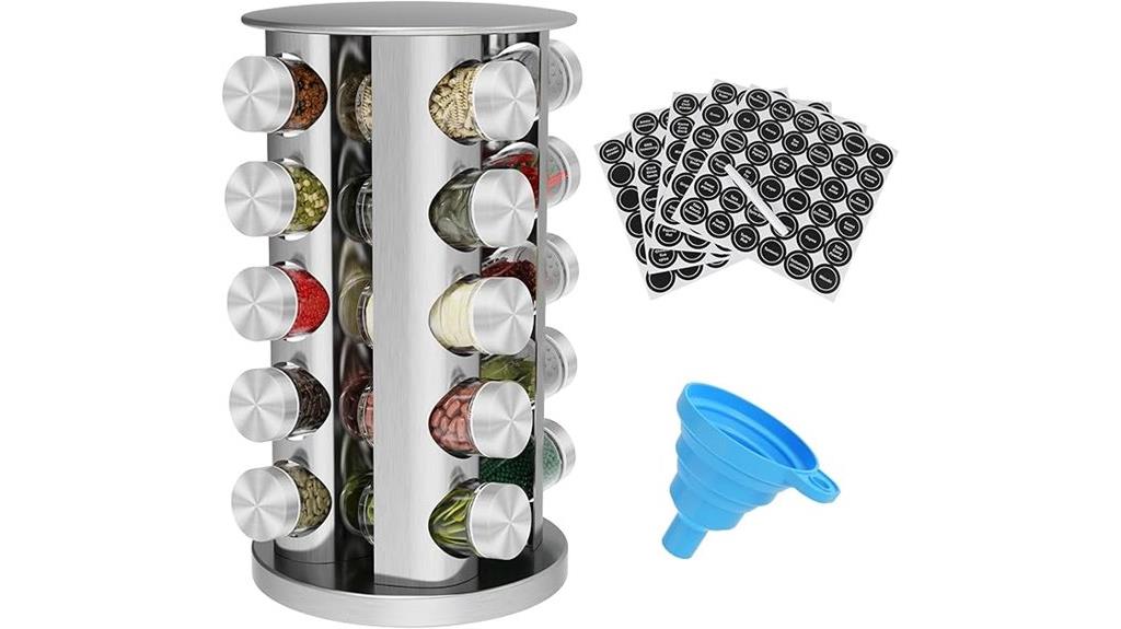 15 Best Spice Racks With Effortless Rotation for Your Kitchen Upgrade 10 spice rack with jars