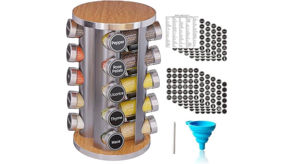 15 Best Spice Racks With Effortless Rotation for Your Kitchen Upgrade 5 spice rack with jars