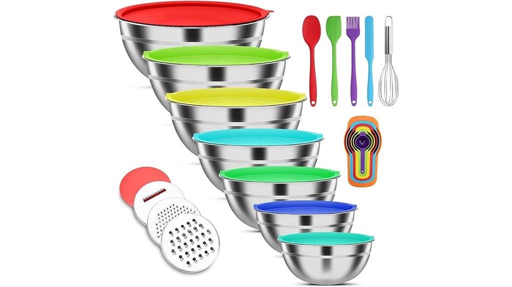 stainless steel mixing bowls