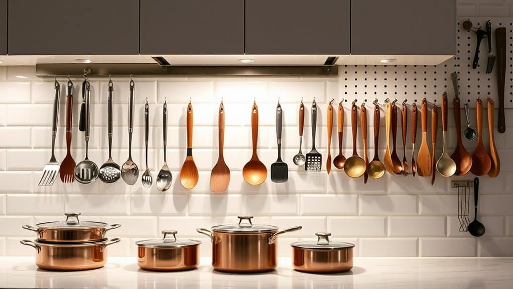efficient kitchen tool organization