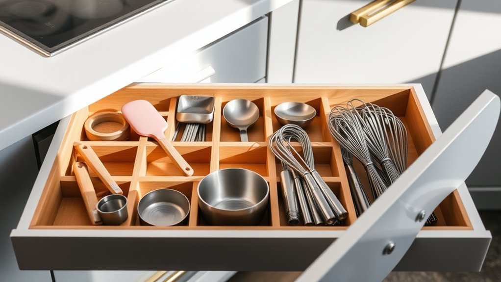 5 Best Tips for Baking Tool Storage 3 organize drawer compartments efficiently